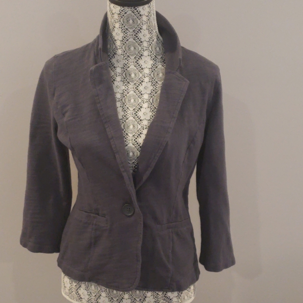 Gray Blazer Jacket - Picture 2 of 2